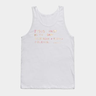 Hebrews 13:8 Tank Top